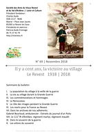 Bulletin n°69 Spécial 100 ans après l'armistice