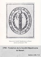 1790 Fondation de la Société Républicaine du Revest