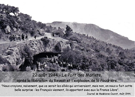 22 août 1944 Les troupes de libération au pont des Marlets