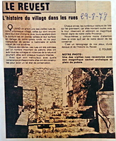 L'histoire du village dans les rues 29 8 1978