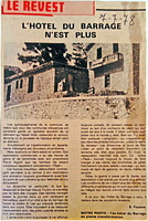 L'hôtel du barrage n'est plus  - 7 juillet 1978
