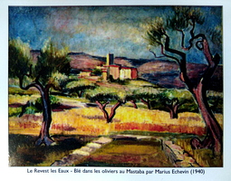 Marius Echevin, Blés dans les oliviers, 1940