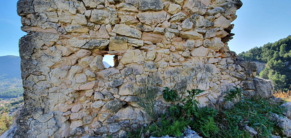 Mur Malvallon Base de près vue de Nord