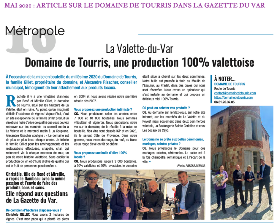 Gazette_du_Var_mai2021_Tourris.png